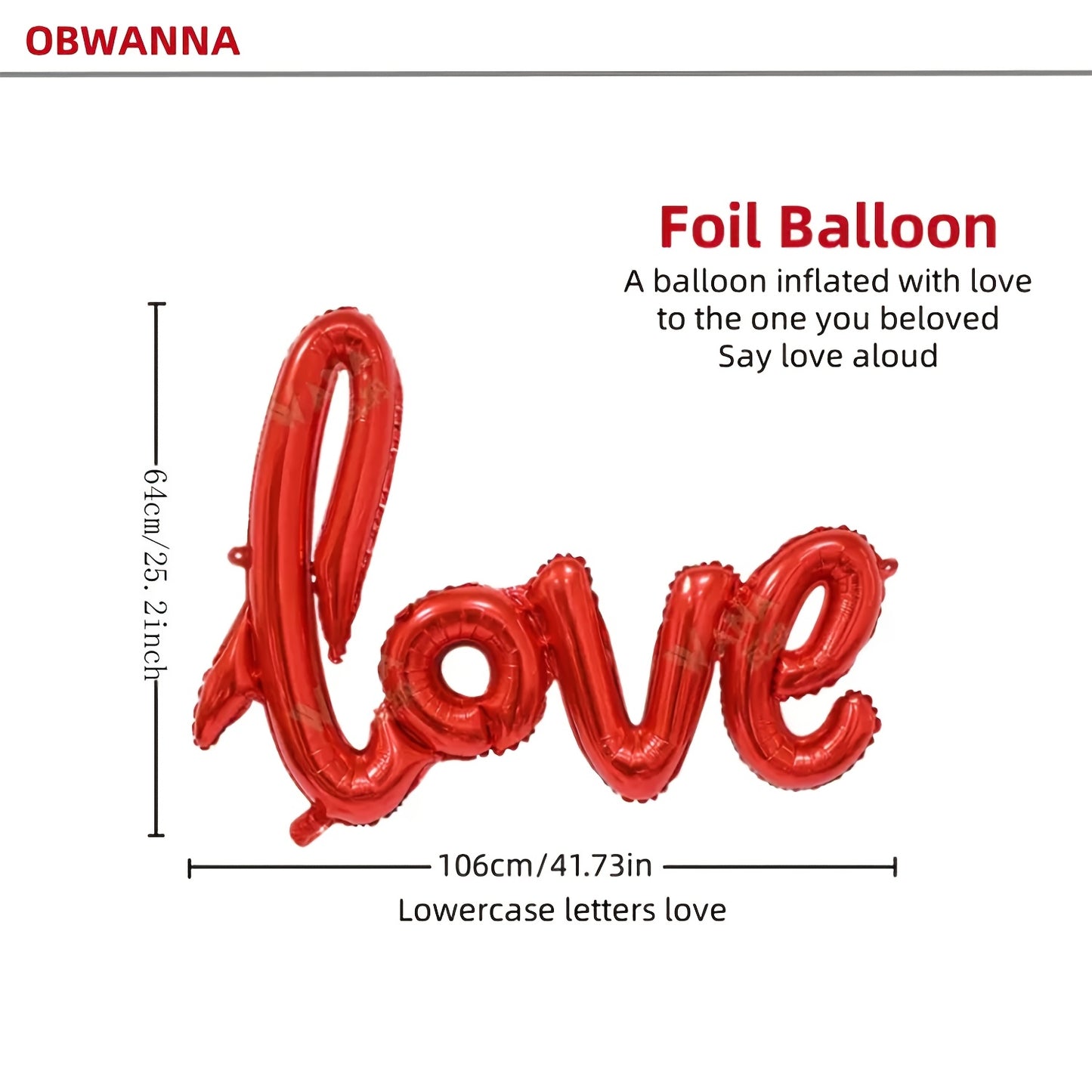 Romantisk ballon til bryllup, fødselsdag, valentinsdag